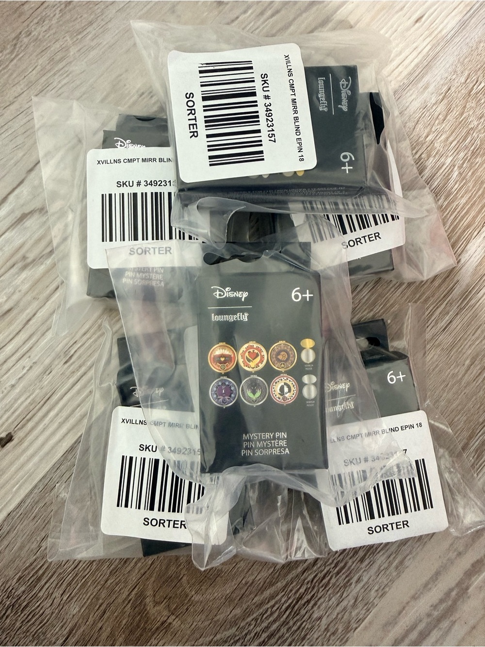 Loungefly Disney Villain Compact Mirror Mystery Enamel Pin Packs